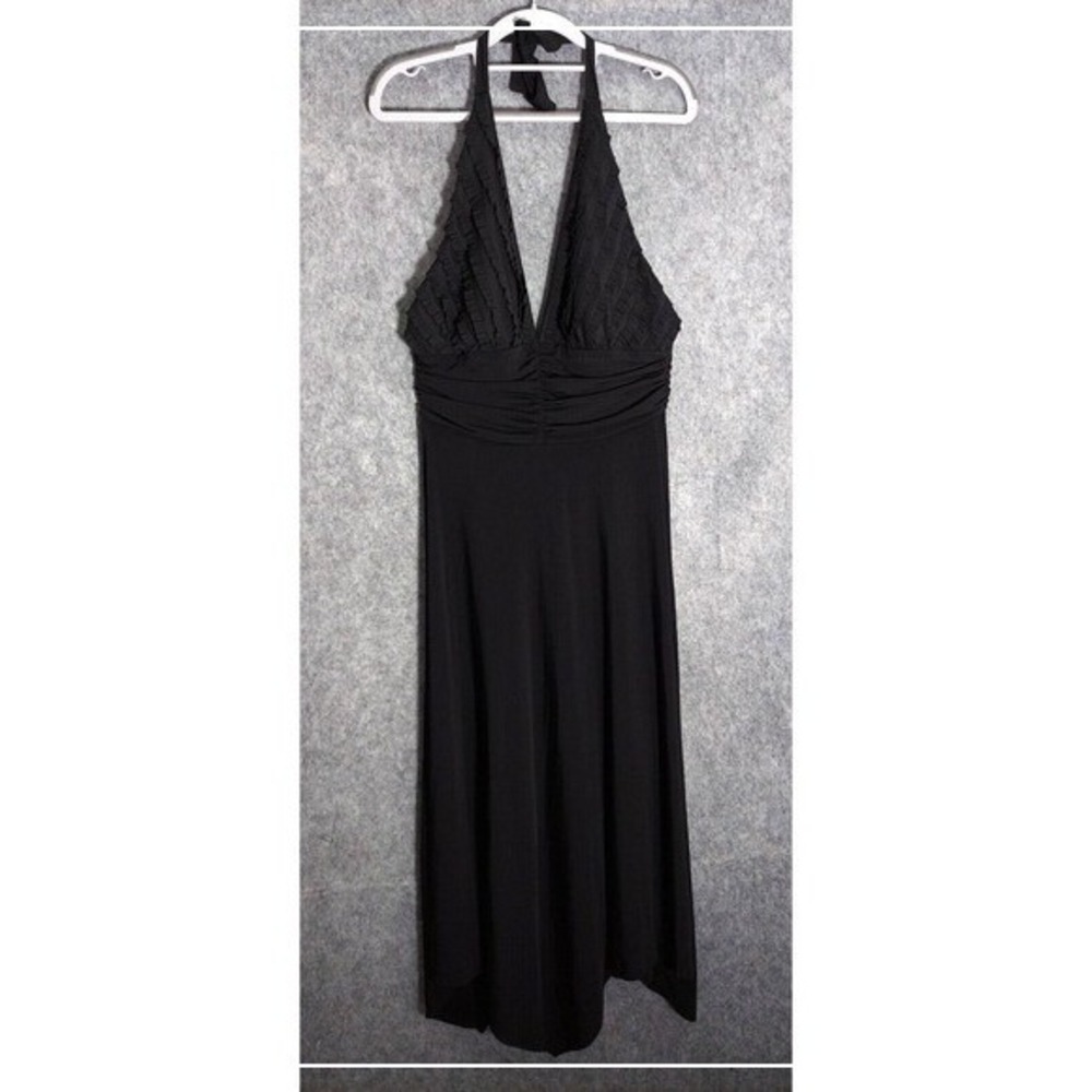 Signature Robbie Bee‎ Dress 8 Black Handkerchief Hem Cinched Whimsigoth Fairy